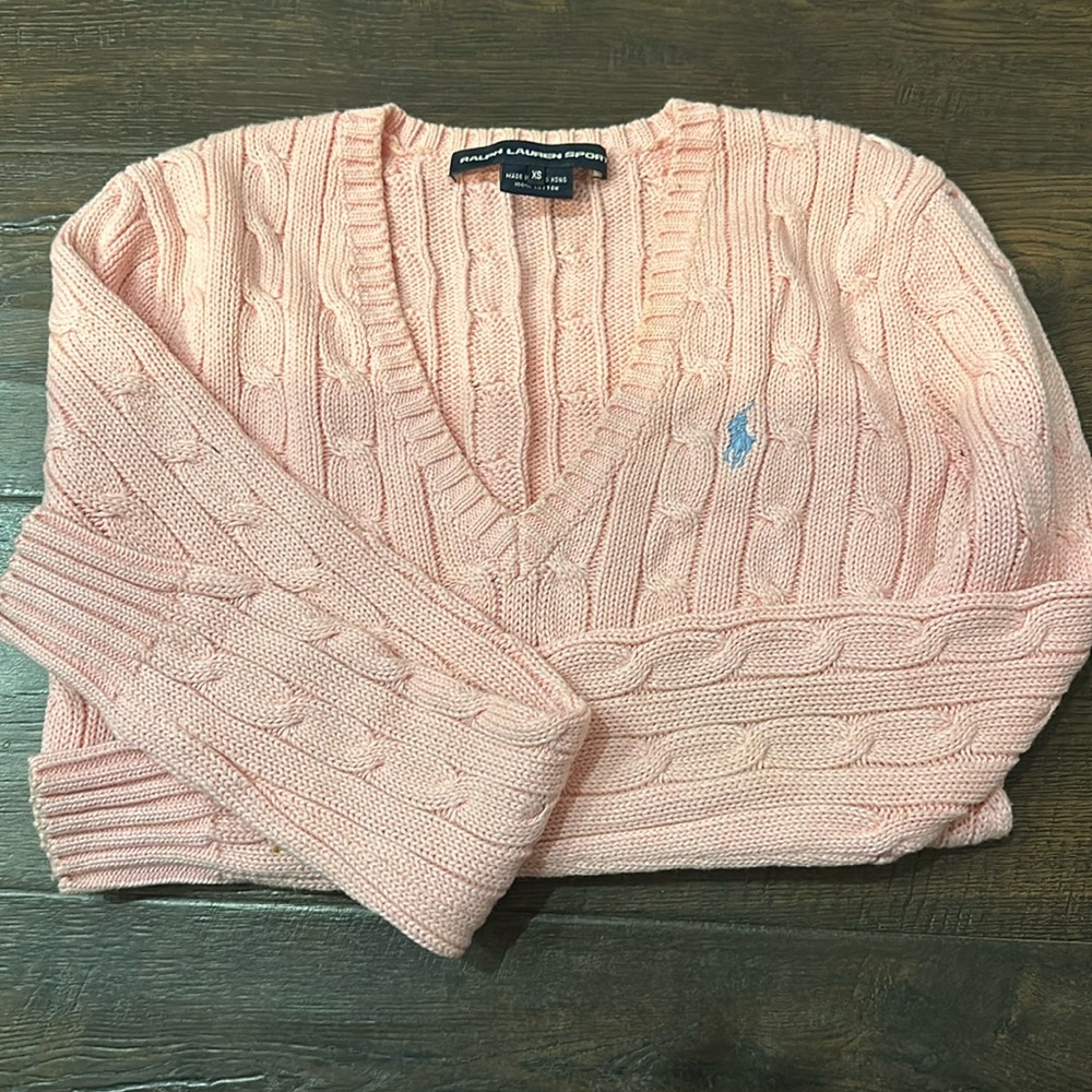Pink Ralph Lauren Sport Sweater. XS